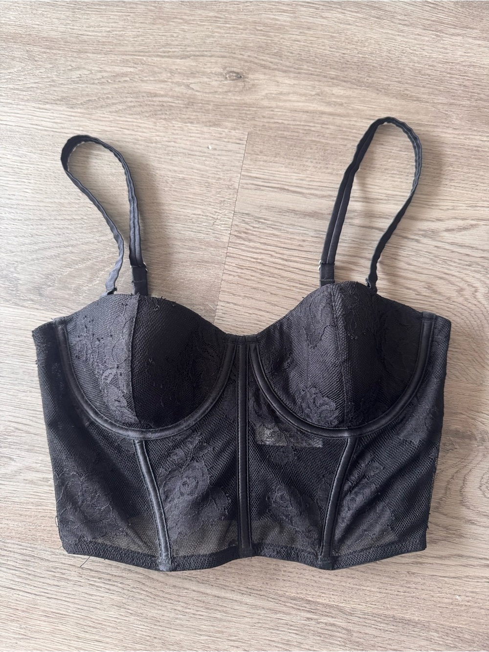 Fleur du Mal Bouquet Lace Bustier Top